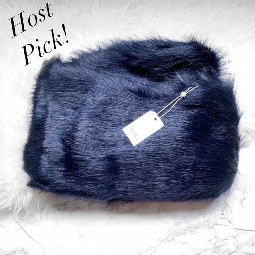 Badgley Michska Navy faux minx